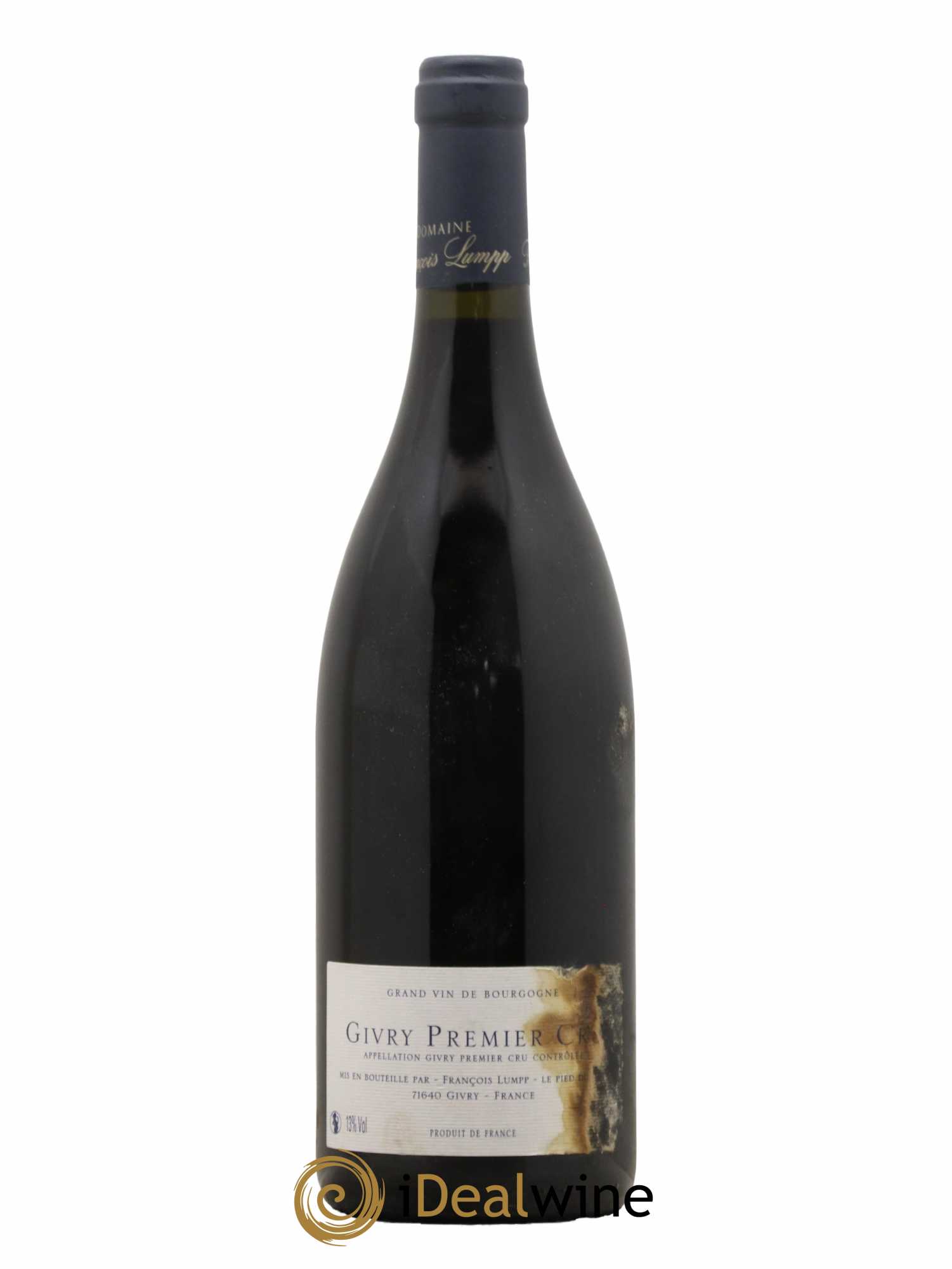 Givry 1er Cru Clos du Cras Long François Lumpp (Domaine)  2017 - Lot de 1 Bouteille