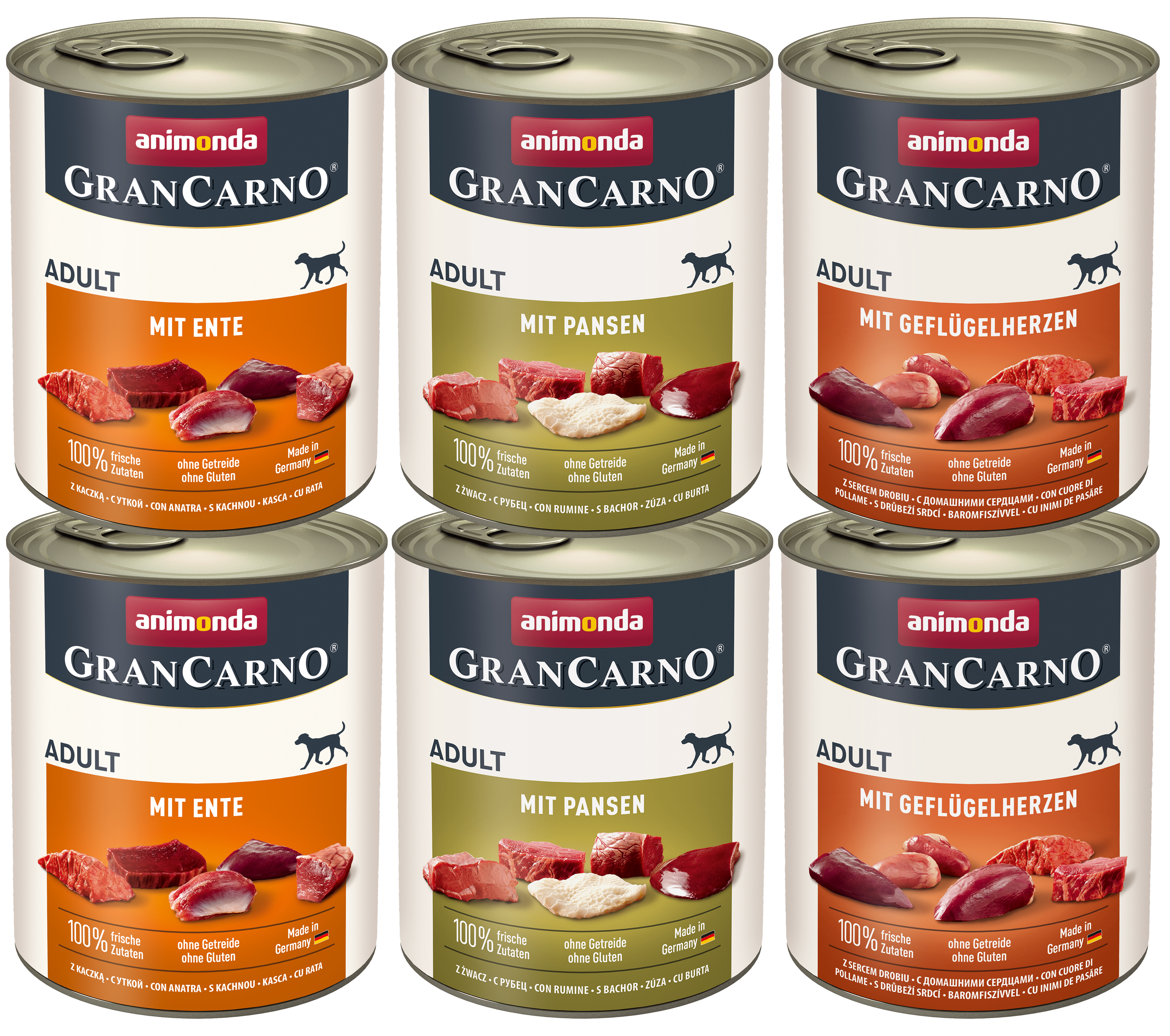 Animonda Hundenassfutter Animonda GranCarno Adult Deftige Variation 6x800g