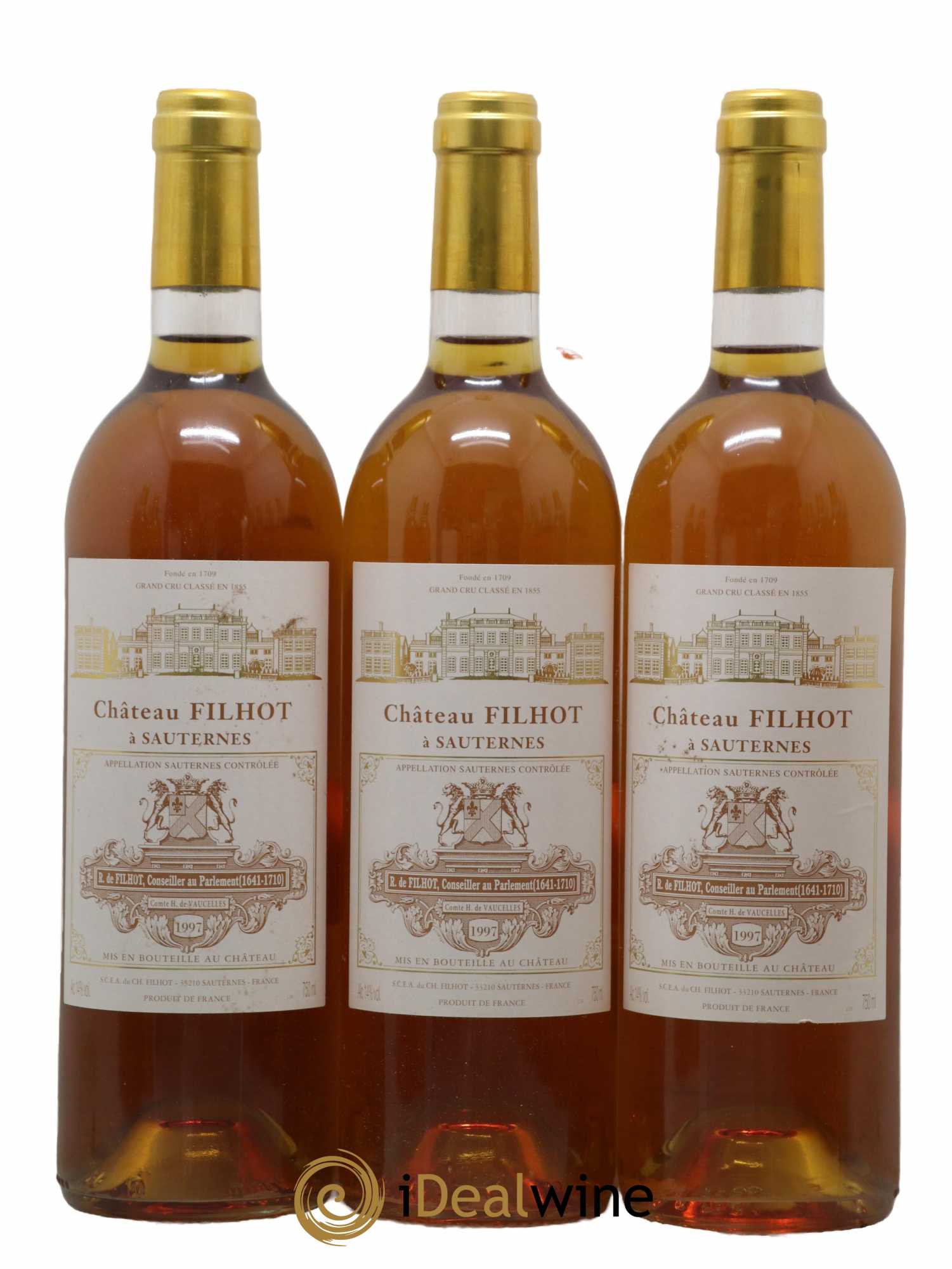 Château Filhot 2ème Grand Cru Classé  1997 - Lot de 12 Bouteilles