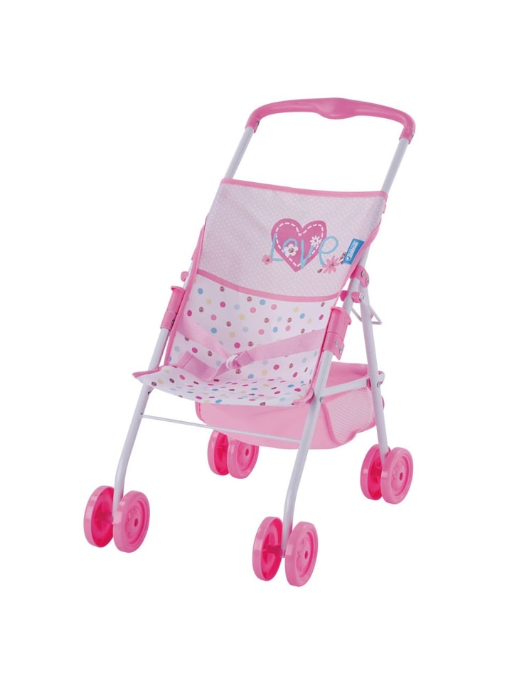 Hauck 3-tlg. Puppenset - Babywippe, Buggy & Puppe (36 cm) in rosa günstig kaufen onesize
