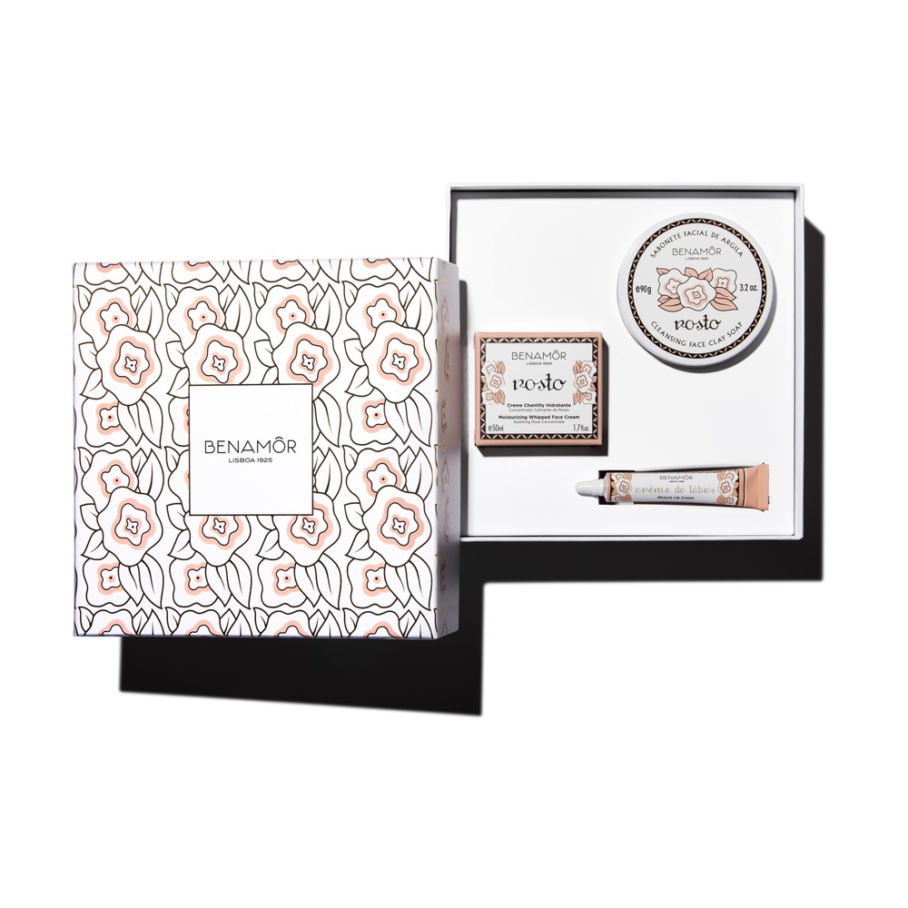 Benamor Coffret Visage Crème Chantilly + Savon Argile + Crème Miracle Lèvres Face Care