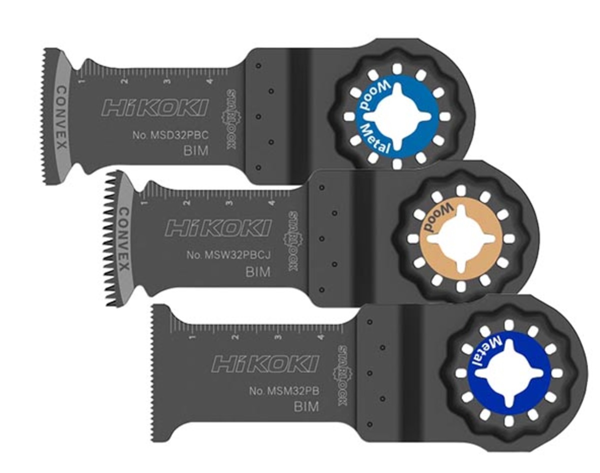 HiKOKI pribor 782793 Set od 3 komada Višenamjenski listovi pile Starlock 1 x MSD32PBC / 1 x MSW32PC / 1 x MSW32PB