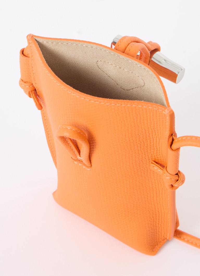 Longchamp Roseau nahkainen crossbody-puhelinkotelo