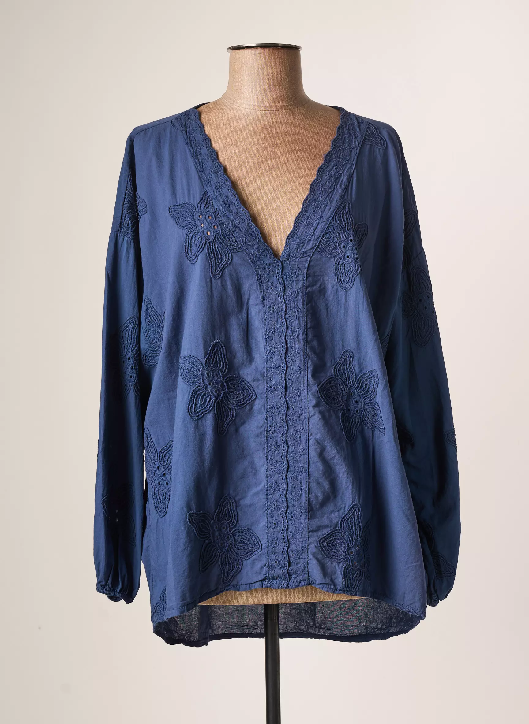 Acbelle Blouses Femme couleur bleu