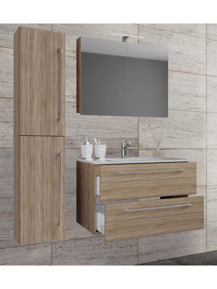 ebuy24 Badmöbelset Badinos80SS Eiche 81 x 47 cm günstig kaufen onesize