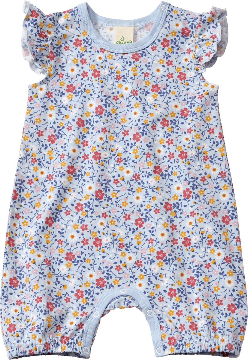 Schlafanzug Pro Climate mit Blumen-Muster, blau, Gr. 86/92, 1 St