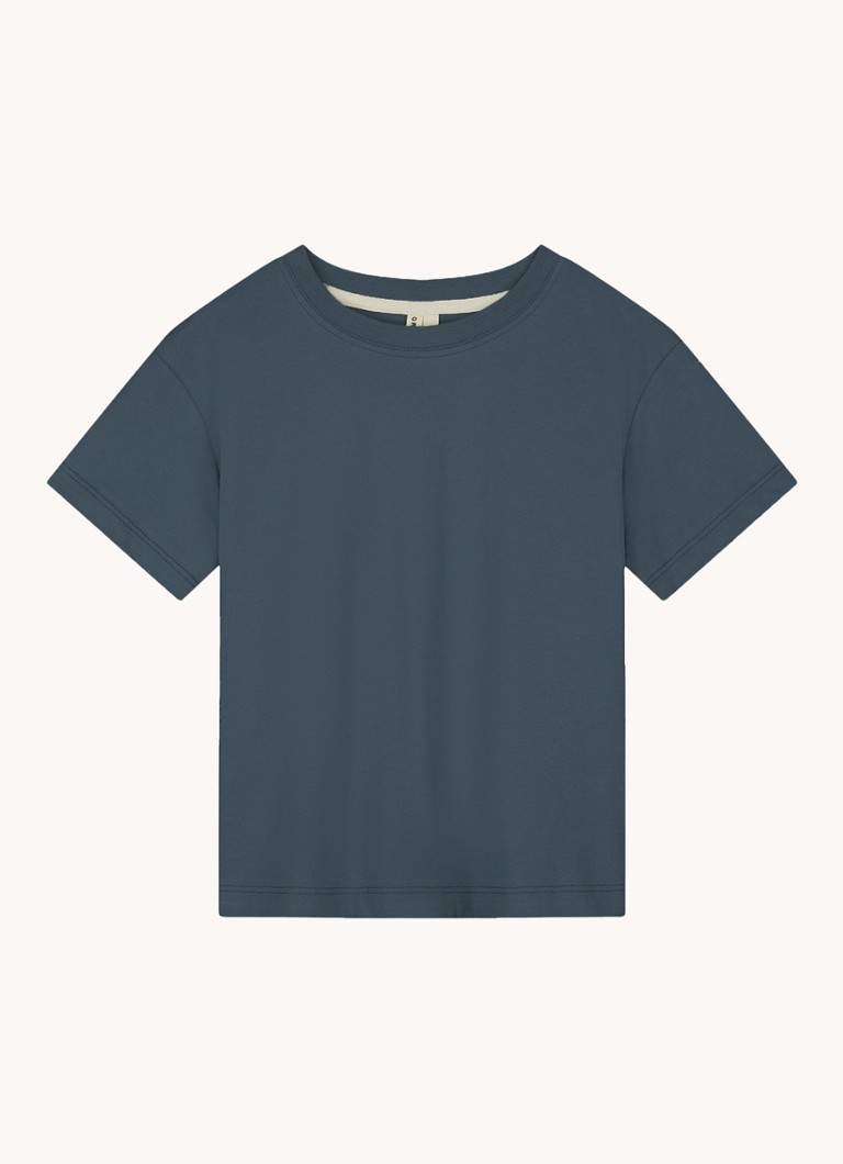 Gray Label økologisk bomulls-T-skjorte med rund hals