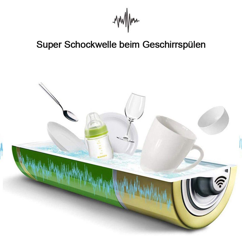 FeelGlad Arbeitsplatte Mini USB Geschirrspüler Ultraschall Geschirrspüler Tragbar für Küchenspüle Haushaltsreinigung