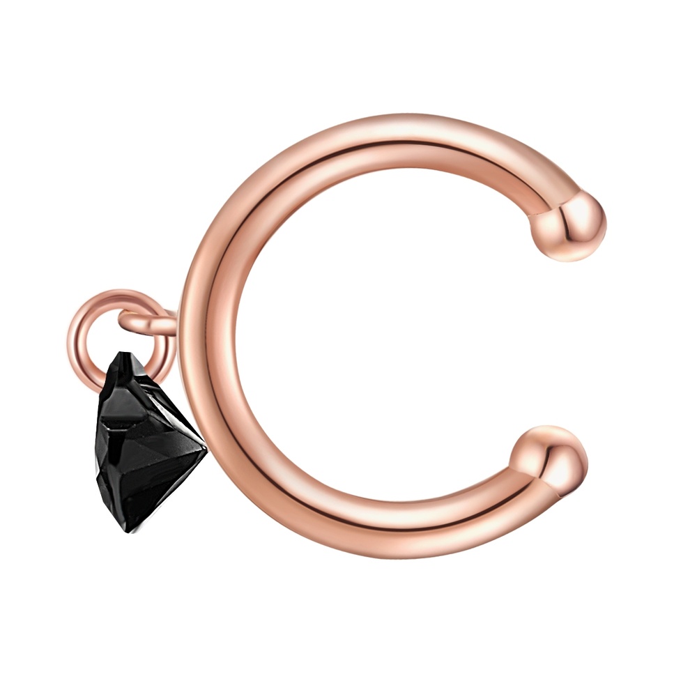 Glanzstücke München Boucles doreilles Coeur Argent sterling Spinelle en Or rose Boucles d'oreilles