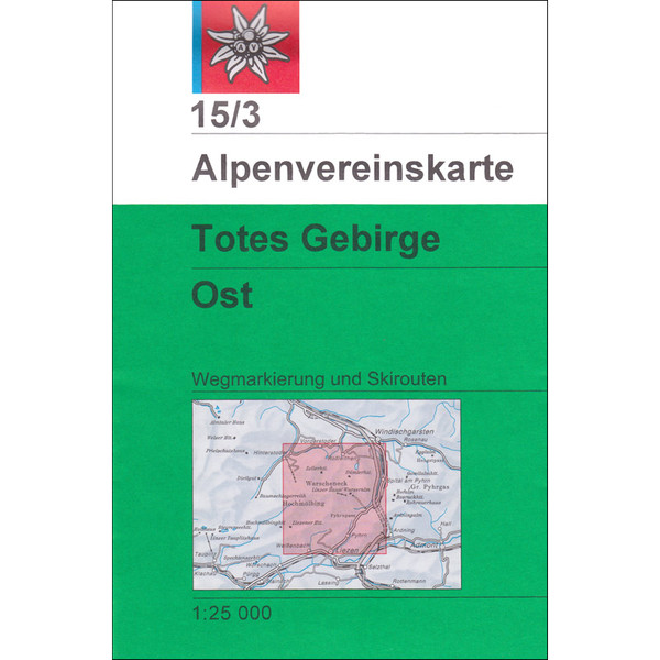 DAV 15/3 TOTES GEBIRGE OST - Wanderkarte