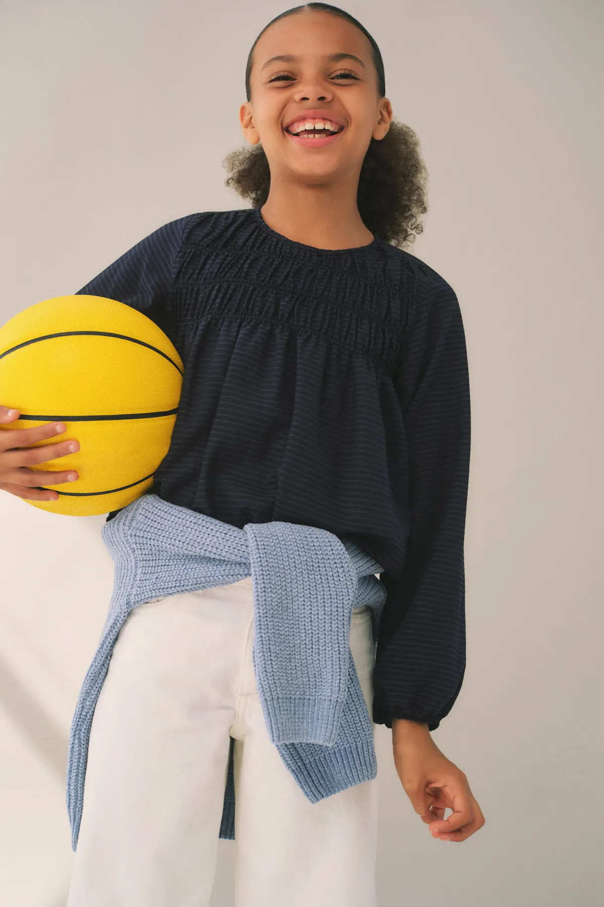 MANGO Kids  Dunkelblaue Damenbluse 37083265