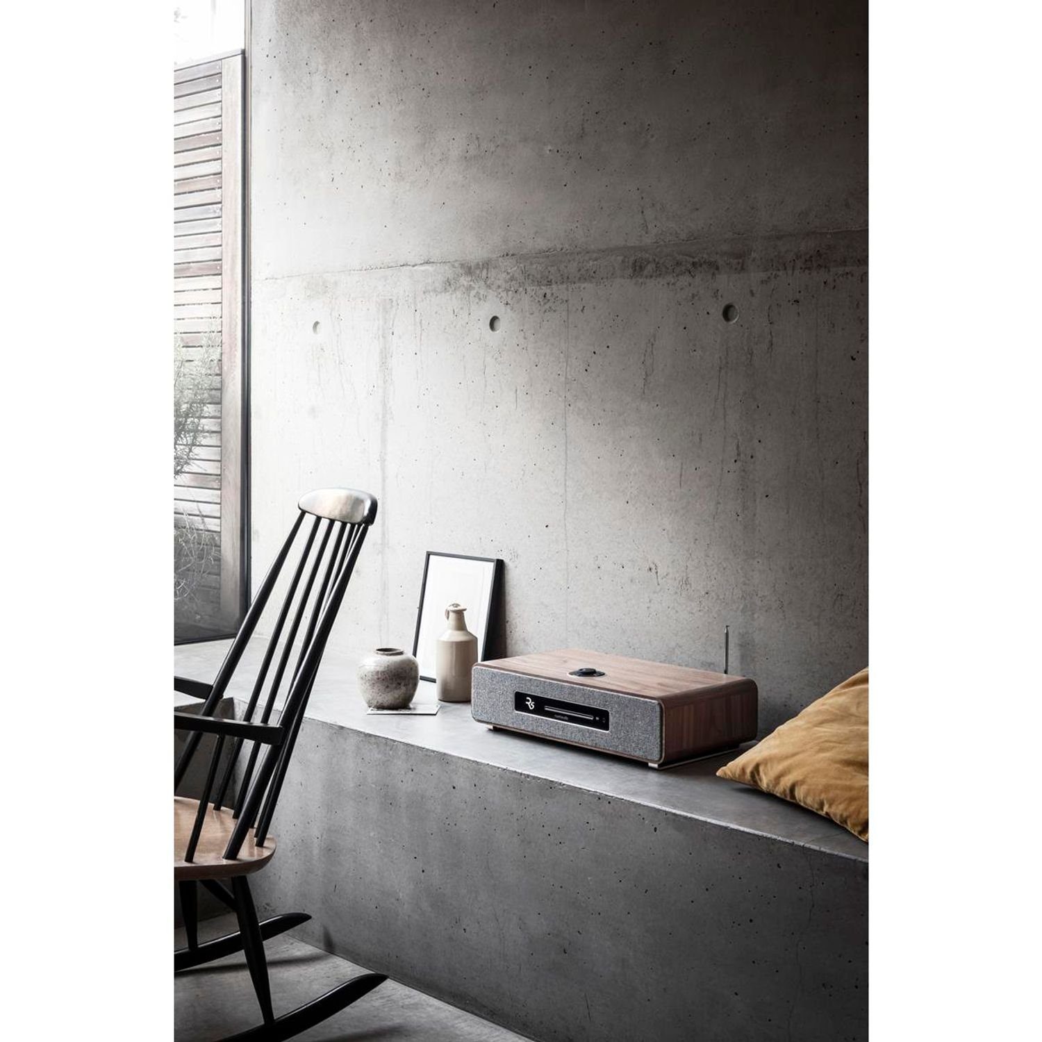 ruark audio R5 Musiksystem Walnuss High Fidelity System Digitalradio (DAB) (DAB+ & Internetradio, CD-Player)