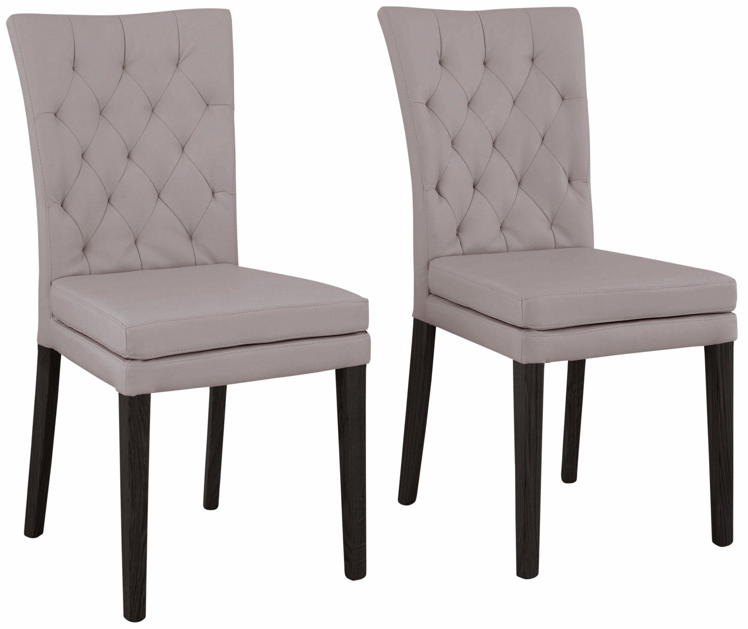 Home affaire 4-Fußstuhl Colorado (Set, 2 St), Beine aus Buche, wengefarben lackiert, Im 2er, 4er oder 6er-Set