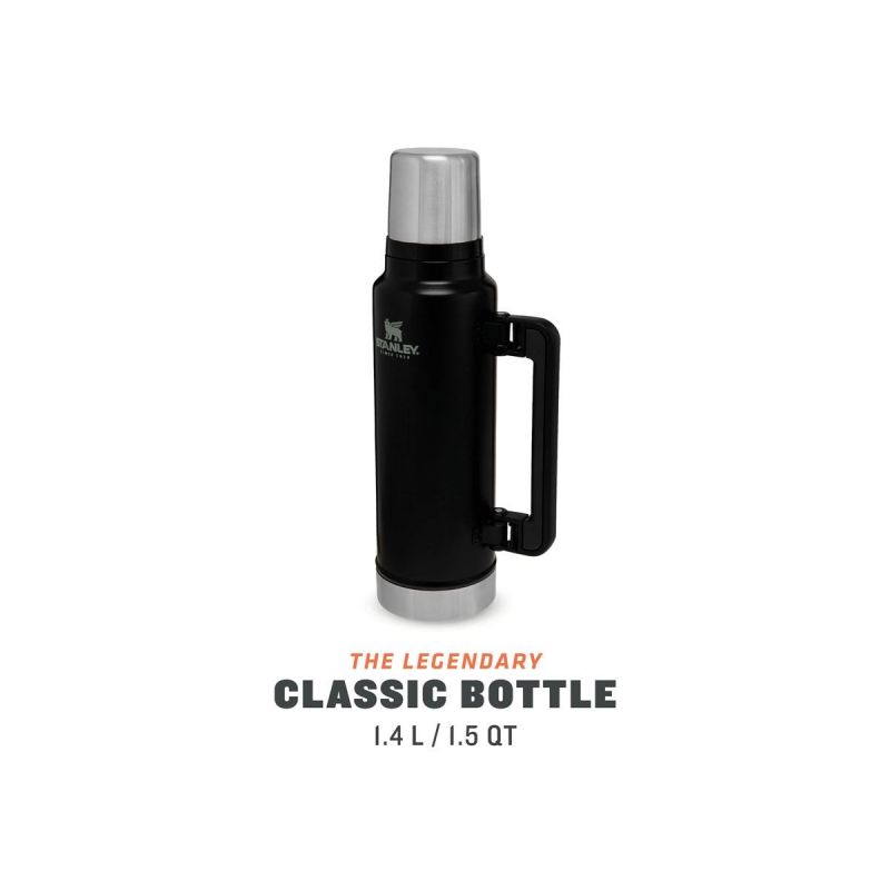 Stanley Thermoflasche, Classic Legendary Bottle Large 1.5qt \/1.4 l Matte Black Pebble