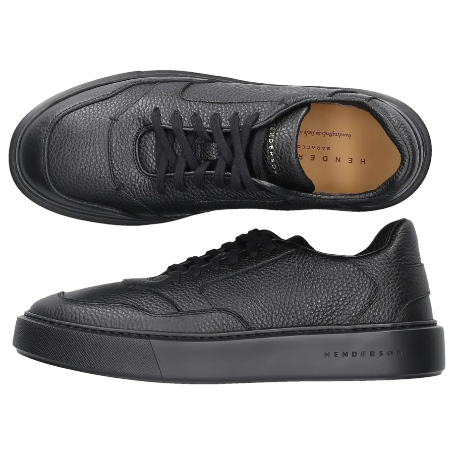 Henderson - Sneaker low PERSEO Veloursleder - schwarz
