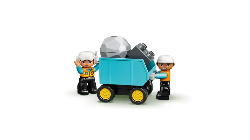 LEGO DUPLO 10931 Bagger und Laster, kreatives Spielzeug ab 2 Jahren