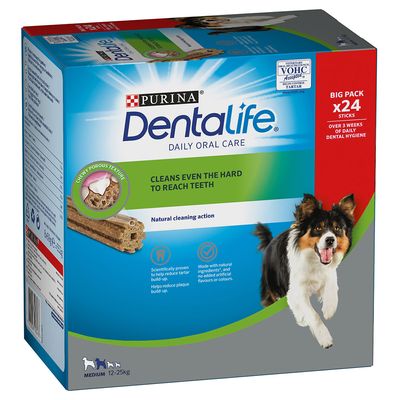 PURINA Dentalife Tägliche Zahnpflege-Snacks für mittelgroße Hunde