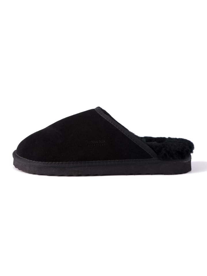 Aus Wooli Slipper Manly in Black günstig kaufen