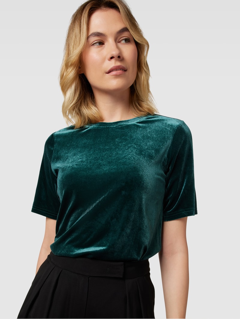 T-Shirt mit Rundhalsausschnitt in bottle