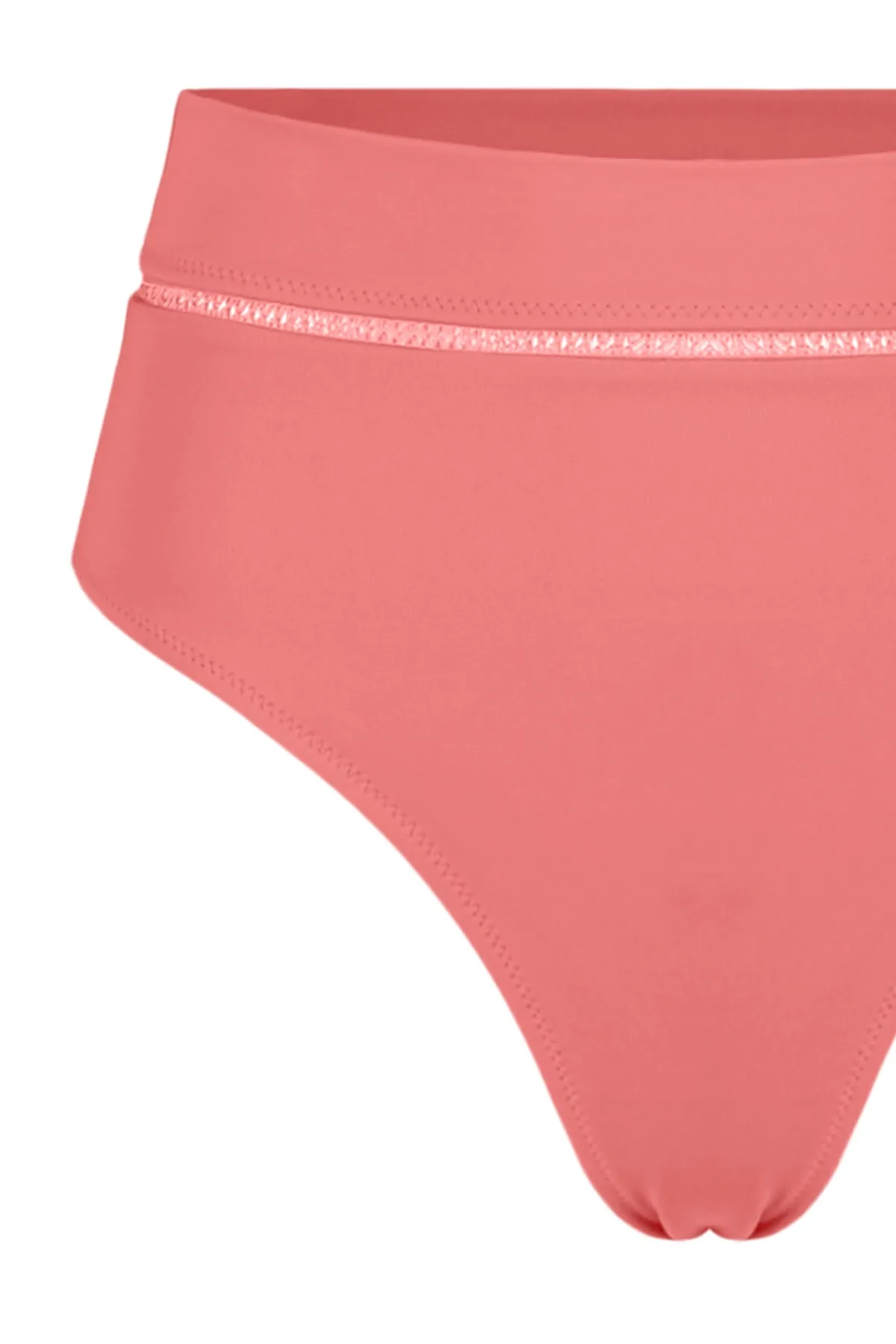 Trendyol Collection  Bikinihose mit hoher Taille und normalem Beinausschnitt und rosa Streifen-Accessoires TBESS22BA0027