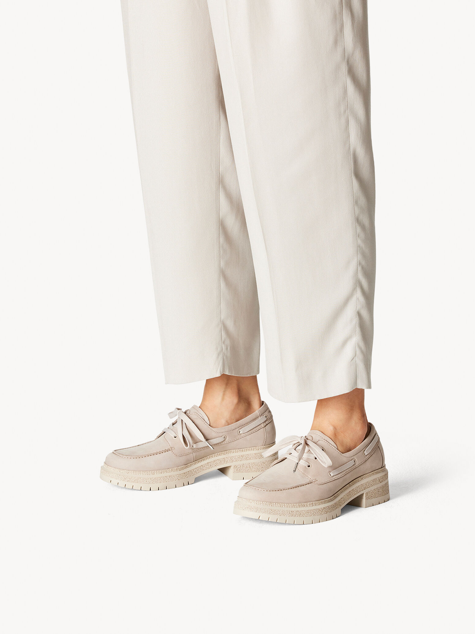Derbie en cuir - beige
