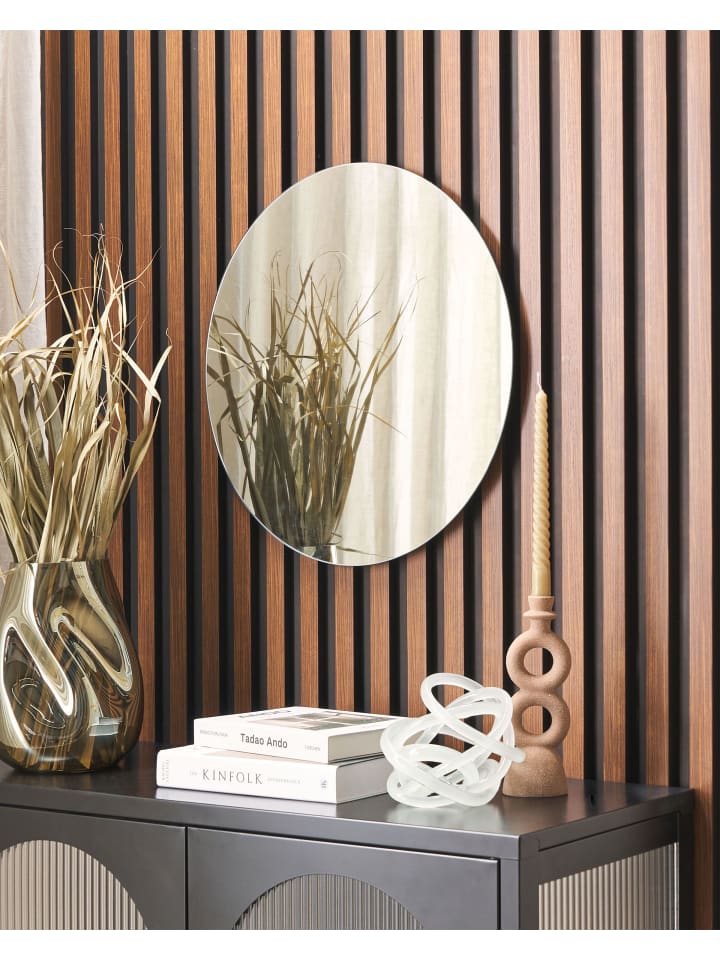 Beliani Wandspiegel AGEN in Silber - (W) 50 x (H) 50 x (L) 0.5 cm günstig kaufen onesize