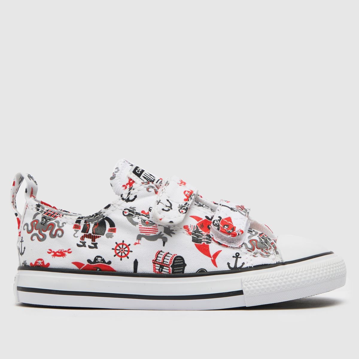 Converse beli in črni superge All Star Lo 2v za malčke