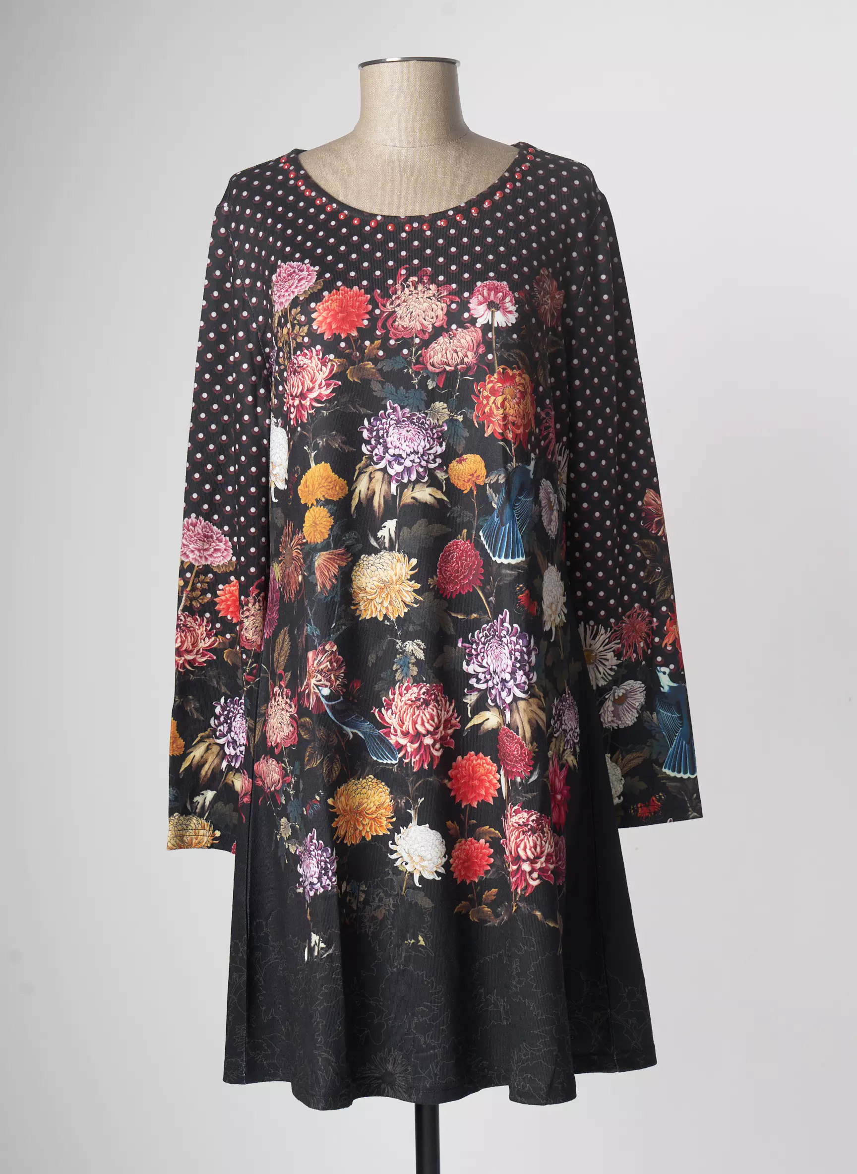 Multiples Robes Mi Longues Femme couleur noir