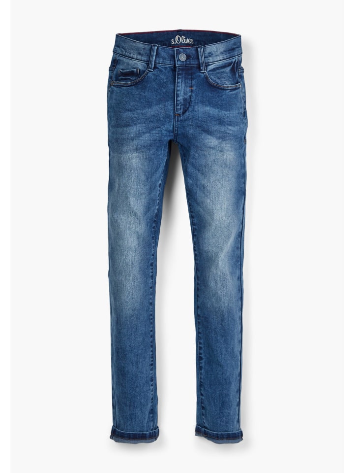 s.Oliver Denim Hose lang in Blau günstig kaufen