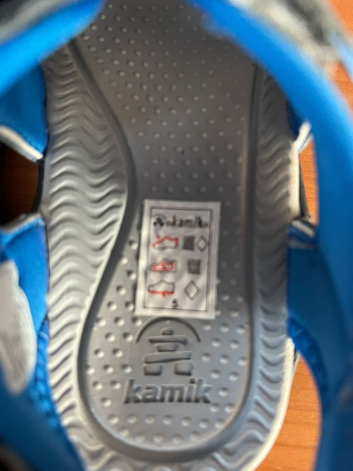 Kamik Halbsandsandalen in Hellgrau/ Hellblau günstig kaufen 30