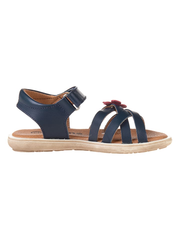 kmins Leder-Sandalen in Dunkelblau günstig kaufen