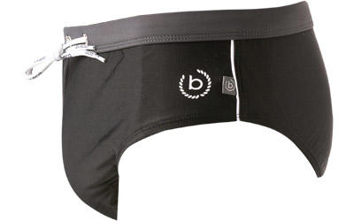 bugatti, Badeslip, Mikrofaser, schwarz-anthrazit