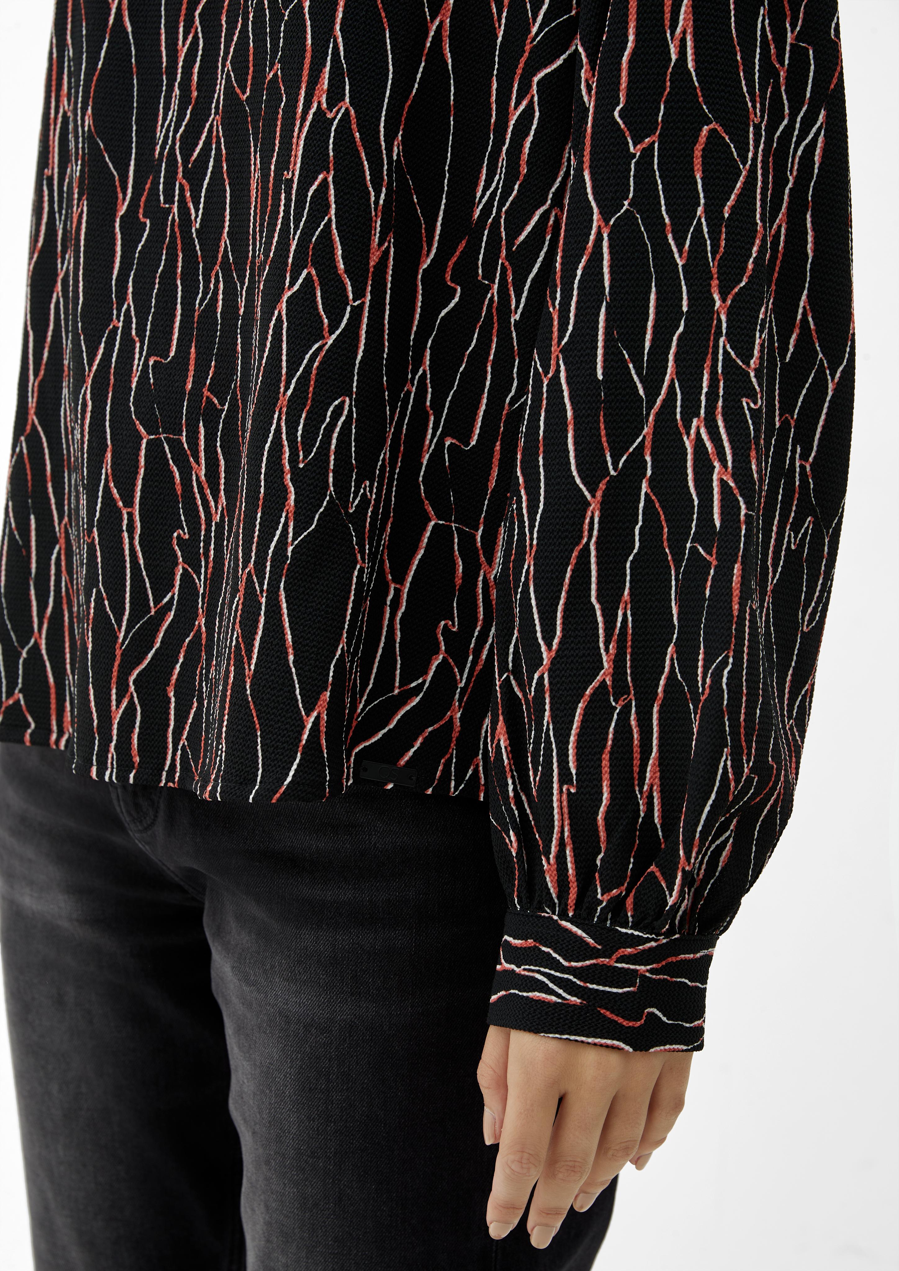Bluse mit abstraktem Muster  2124175-99A0