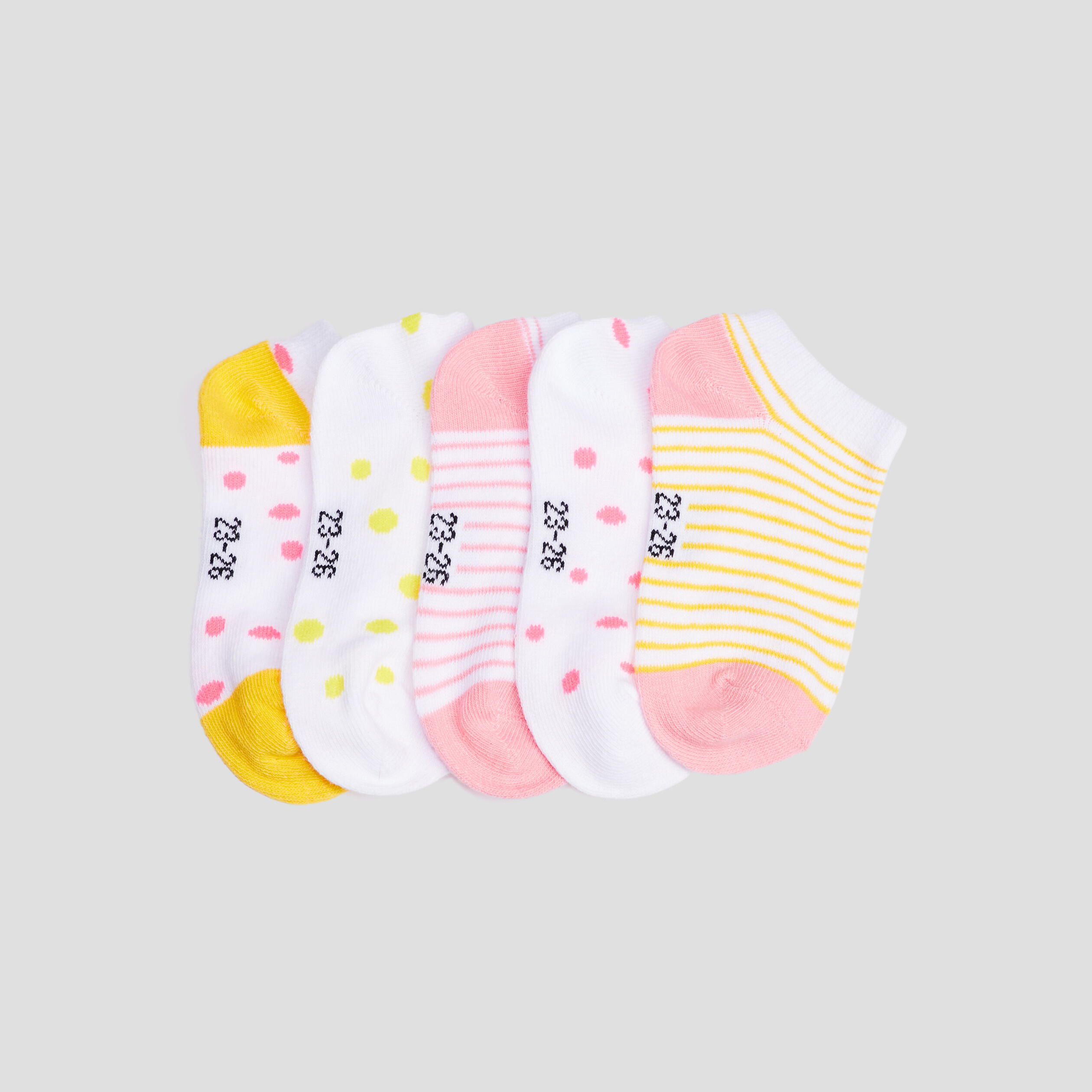 Lot 5 paires socquettes multicolore fille | La Halle