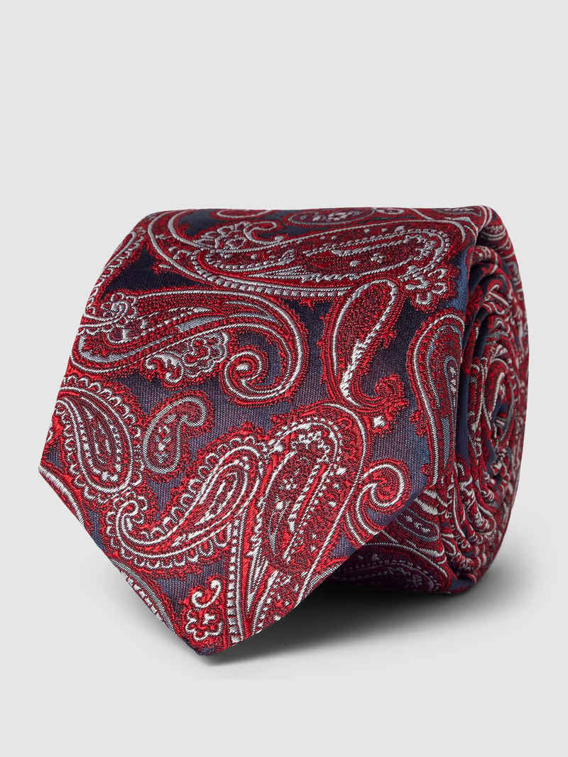 Krawatte aus Seide mit Allover-Muster (7,5 cm) in bordeaux rot