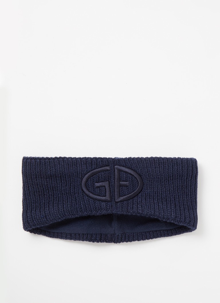 Goldbergh Warmth ribbed headband with logo embroidery