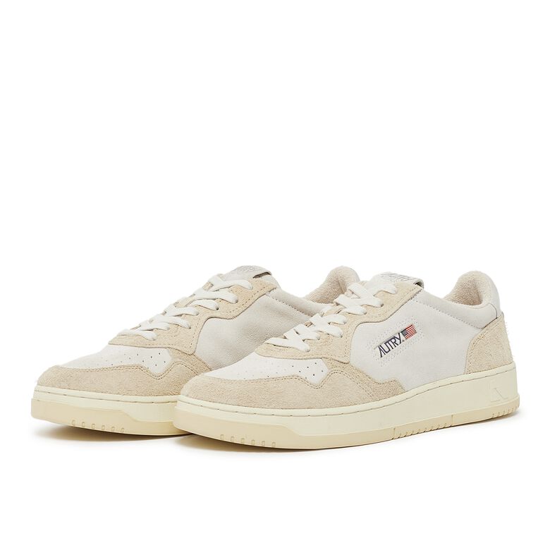 Autry Medalist Low Man SH02 suede/hair ecru