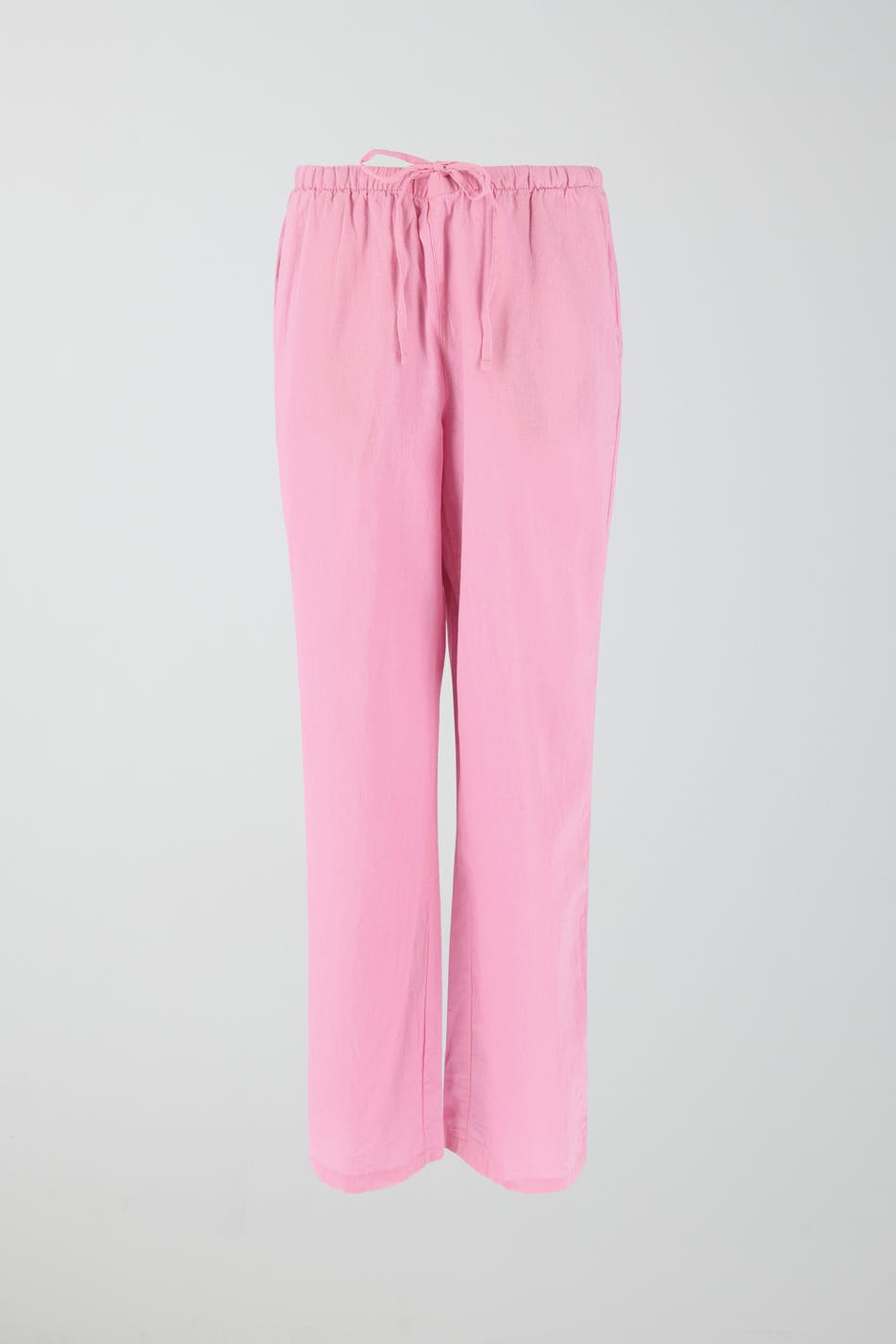 Linen blend trousers