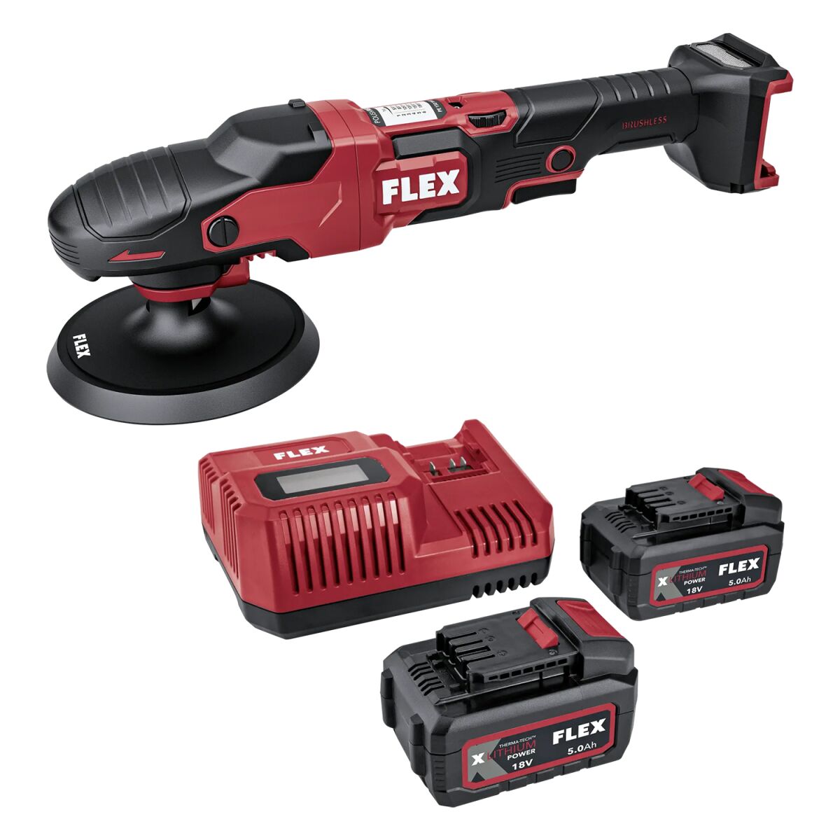 FLEX PE 150 18-EC Set Akku Rotationspoliermaschine