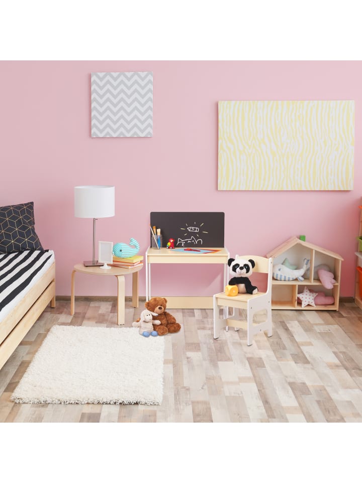 relaxdays 2 tlg. Kindersitzgruppe in Weiß/ Beige günstig kaufen onesize