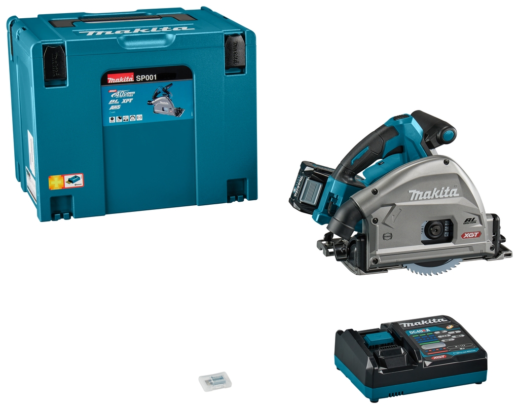 Makita SP001GM101 Tauchsäge 40V max 4,0Ah Li-Ion 165 mm in M-Box mit AWS-Sender