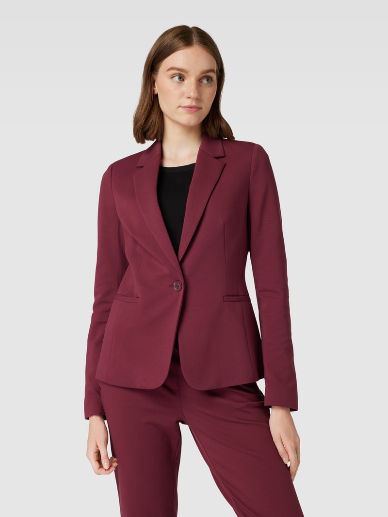 Blazer mit Reverskragen in bordeaux rot