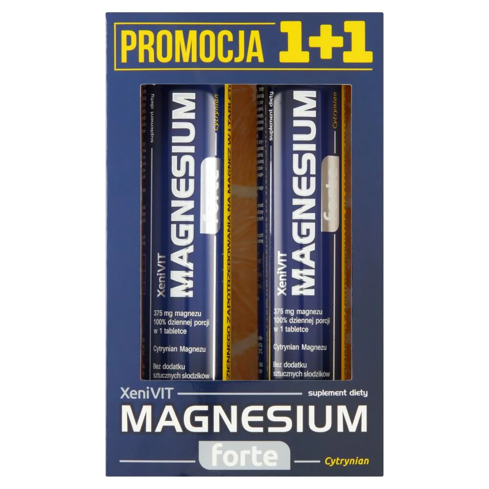 XeniVIT Magnezij Forte Citrat Promocija 1+1 20 + 20 šumećih tableta