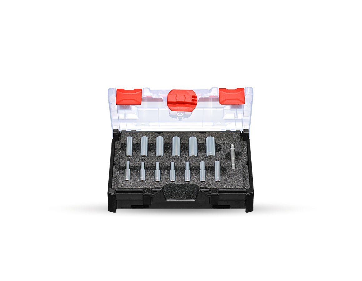 Steckschlüssel-Satz 1/4 lang in STRAUSSbox mini
