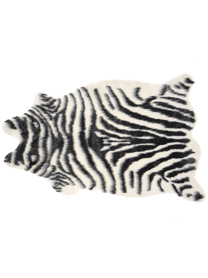 Beliani Schaffell NAMBUNG in Schwarz/Weiß - (W) 60 x (H) 0.5 x (L) 90 cm günstig kaufen onesize