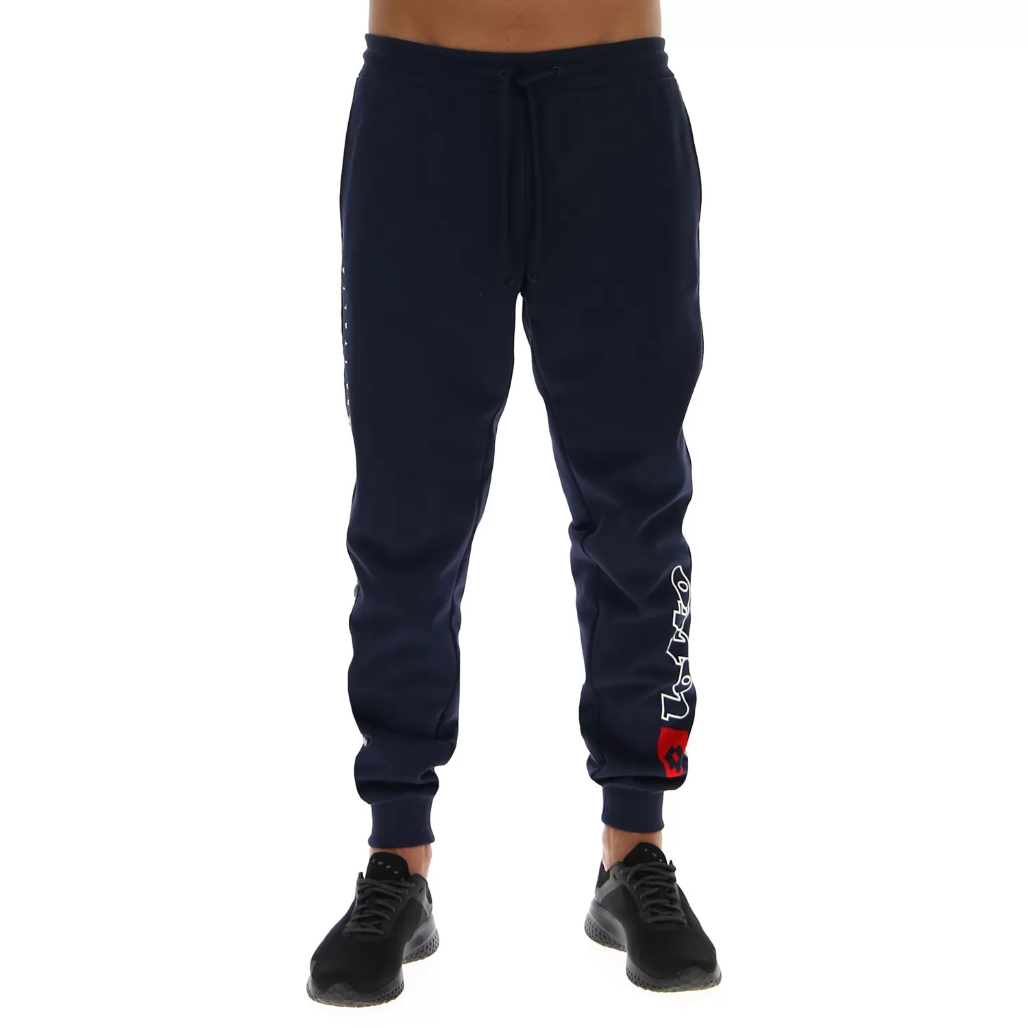 ATHLETICA DUE PANT PL TMAVĚ MODRÁ/OHNĚ ČERVENÁ