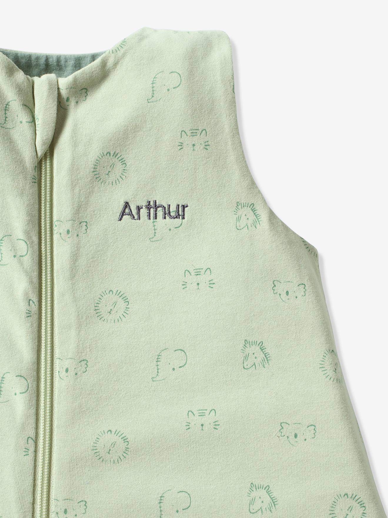 Vertbaudet Baby Sommer-Schlafsack BALI, personalisierbar Oeko-Tex - gelb bedruckt