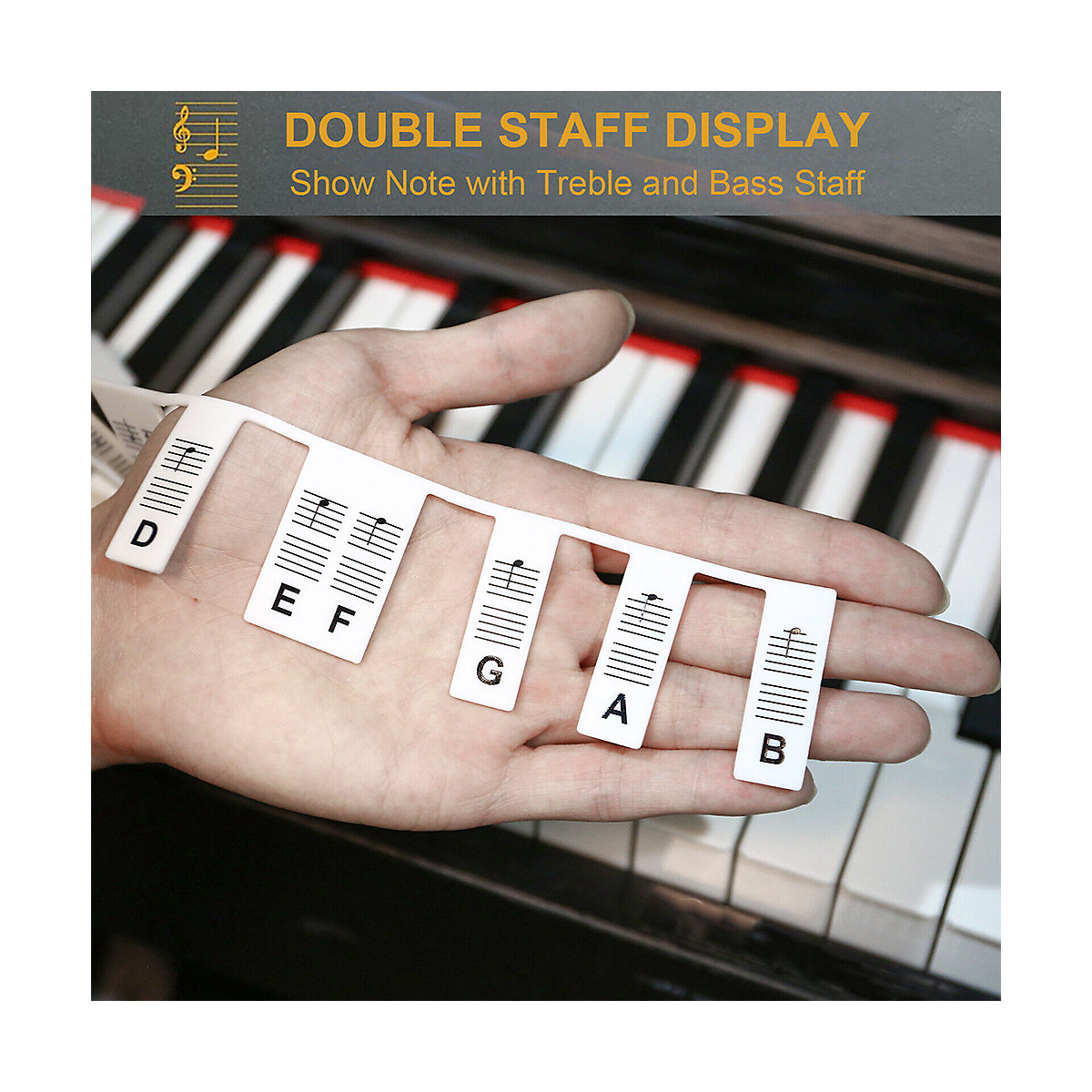 Klavier Keyboard Noten Aufkleber für 88 Tasten Instrumentenzubehör für Kinder