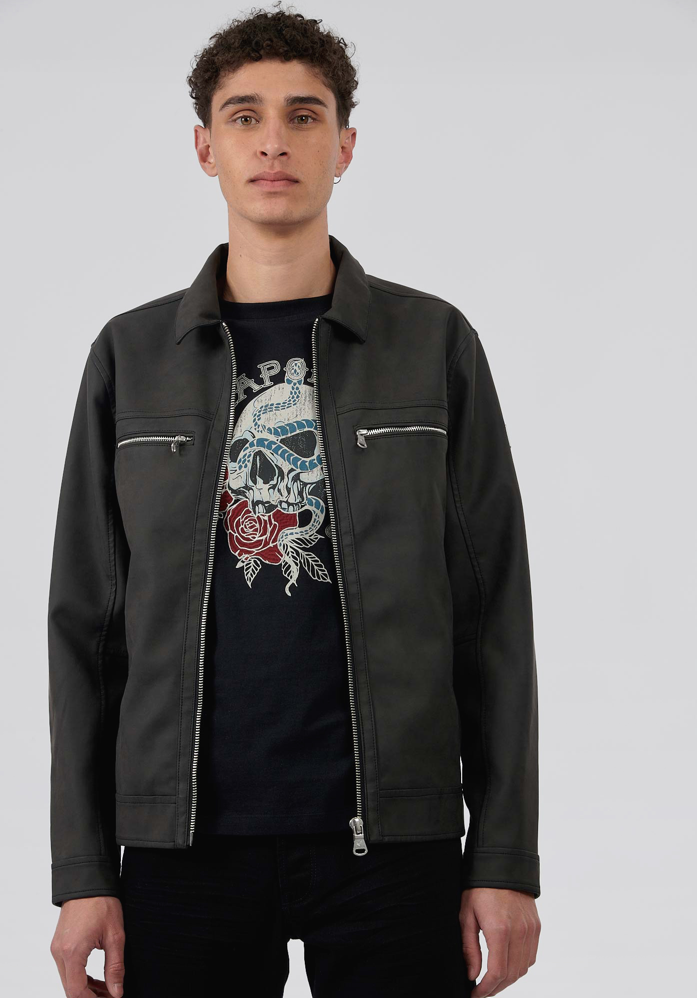 MAORI  Blouson noir homme