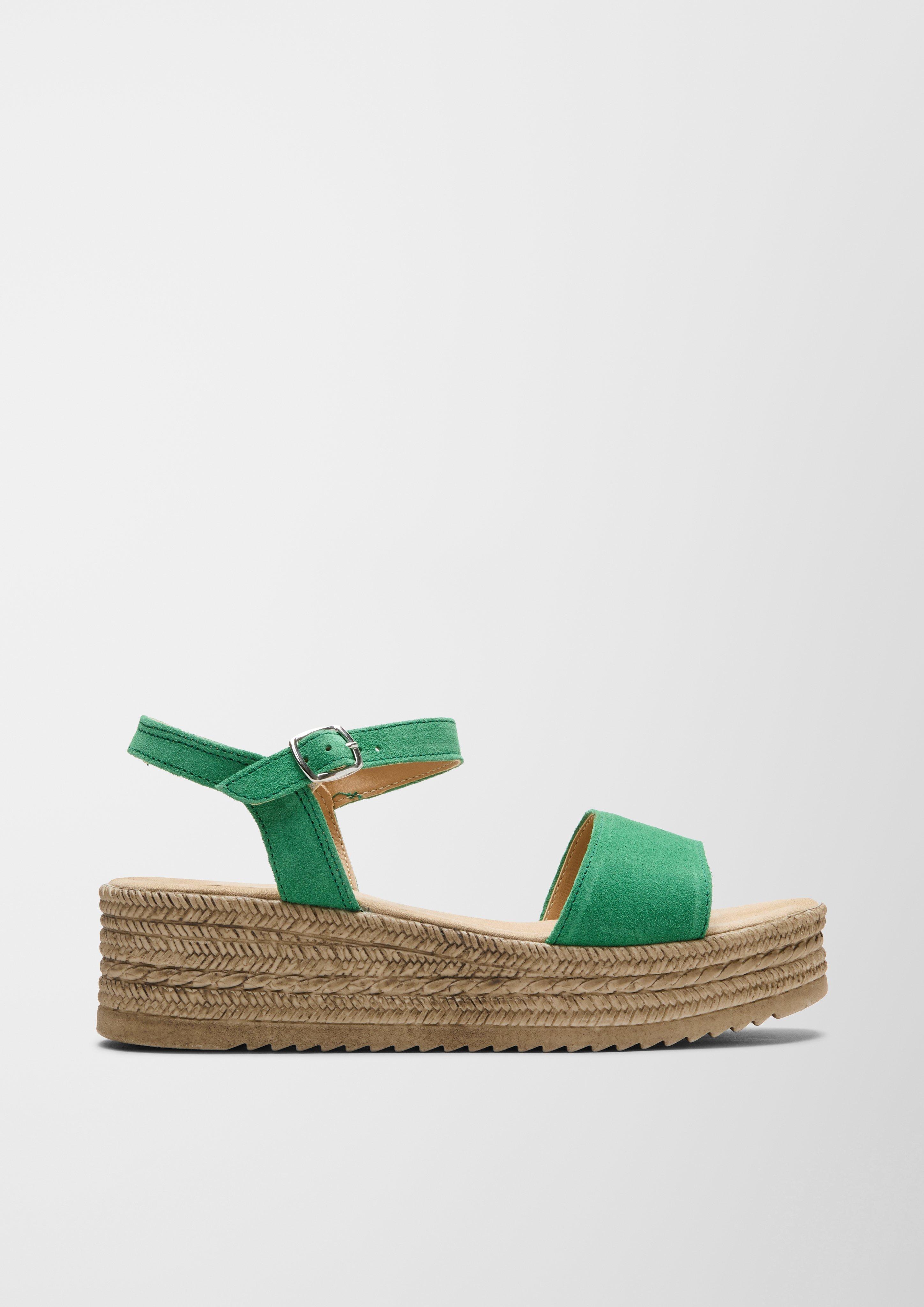 Plateau-Sandalen aus Leder  6007708-712